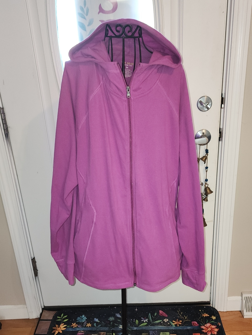 2x tek gear Women's Hooded Zip Jacket - Fushia Pink
